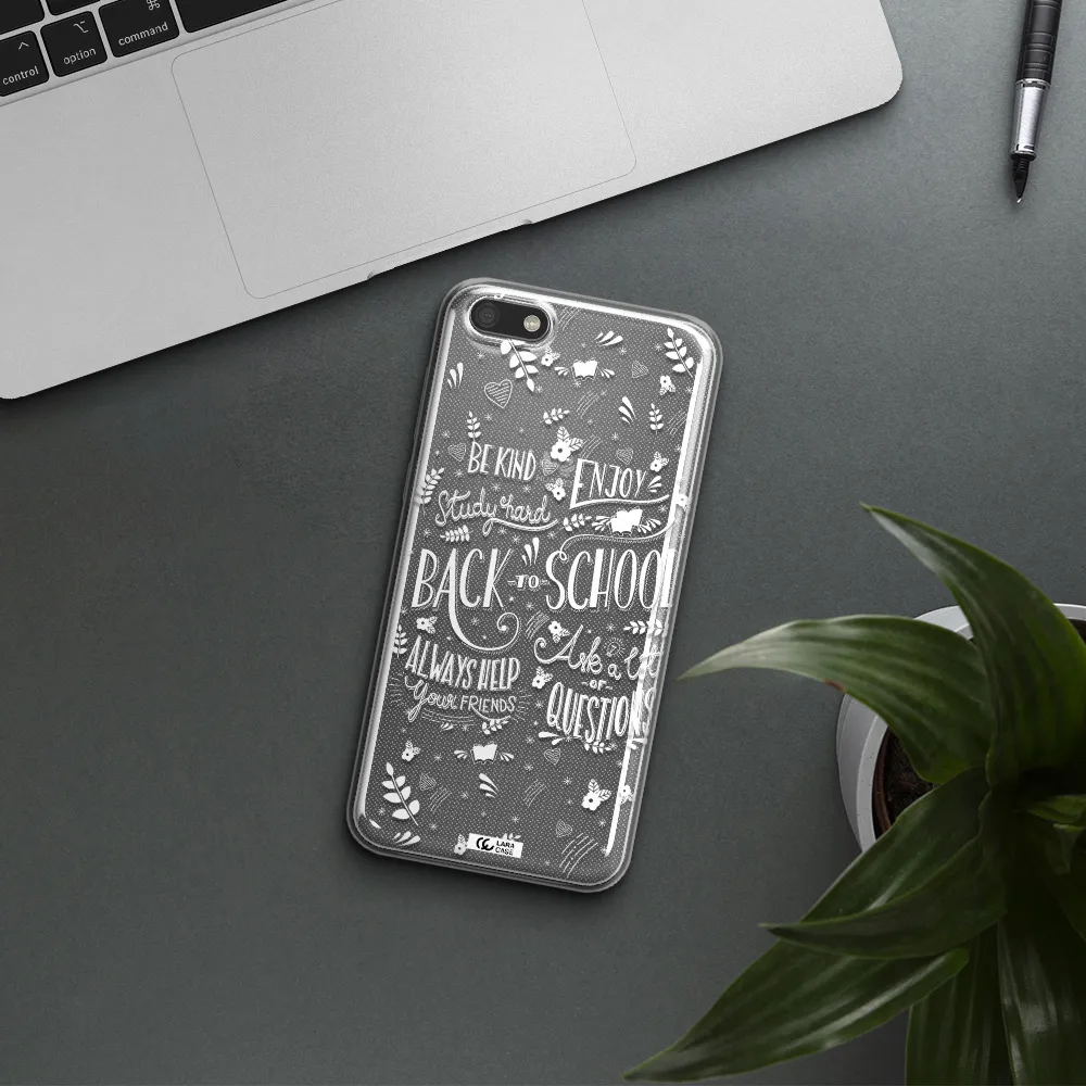 Back To School Huawei Y5 2018 Clear TPU Case