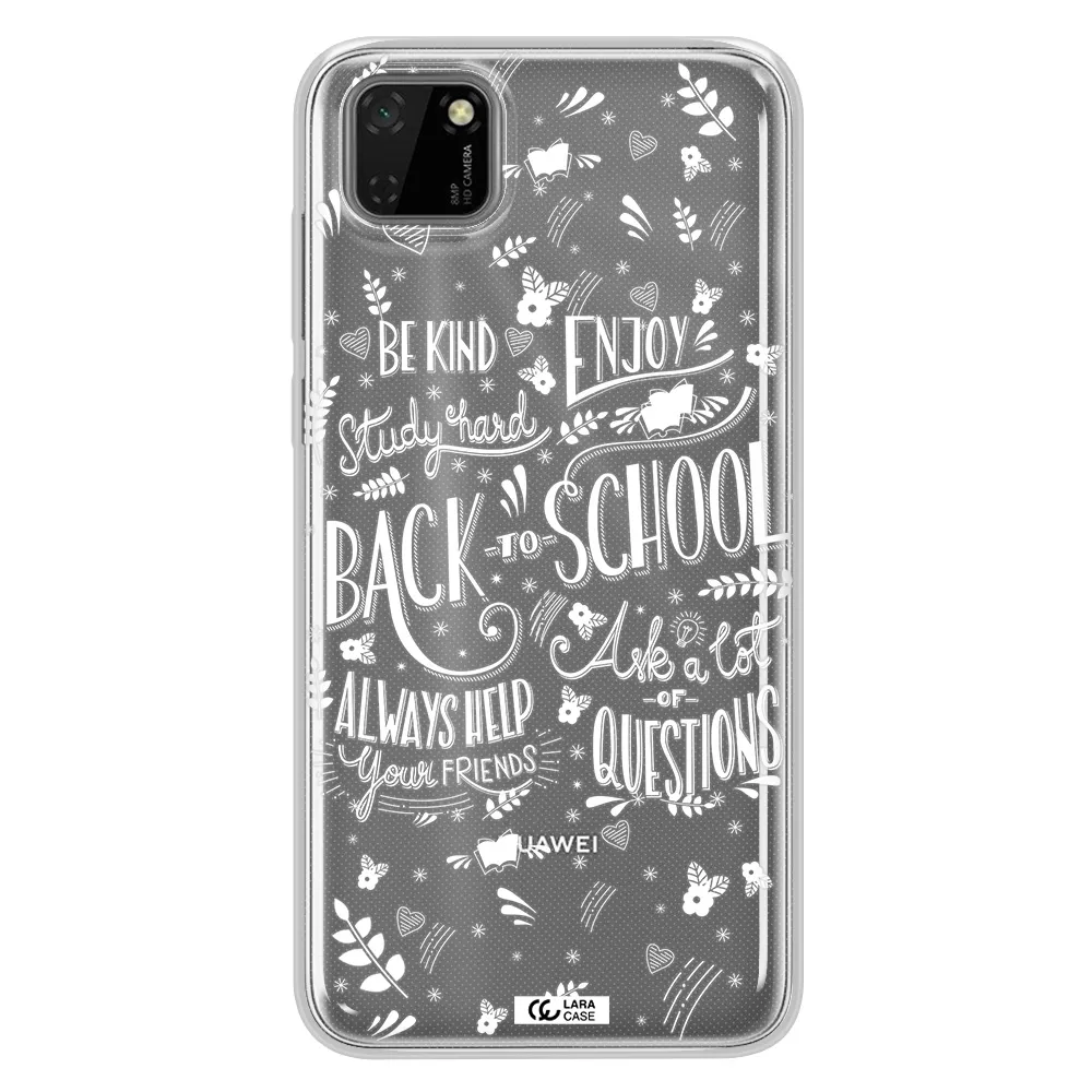 Back To School Huawei Y5P Clear TPU Case