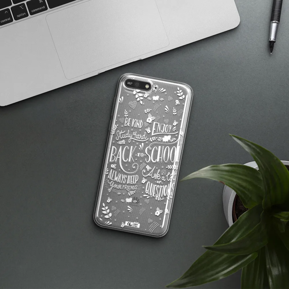 Back To School Huawei Y6 2018 Clear TPU Case
