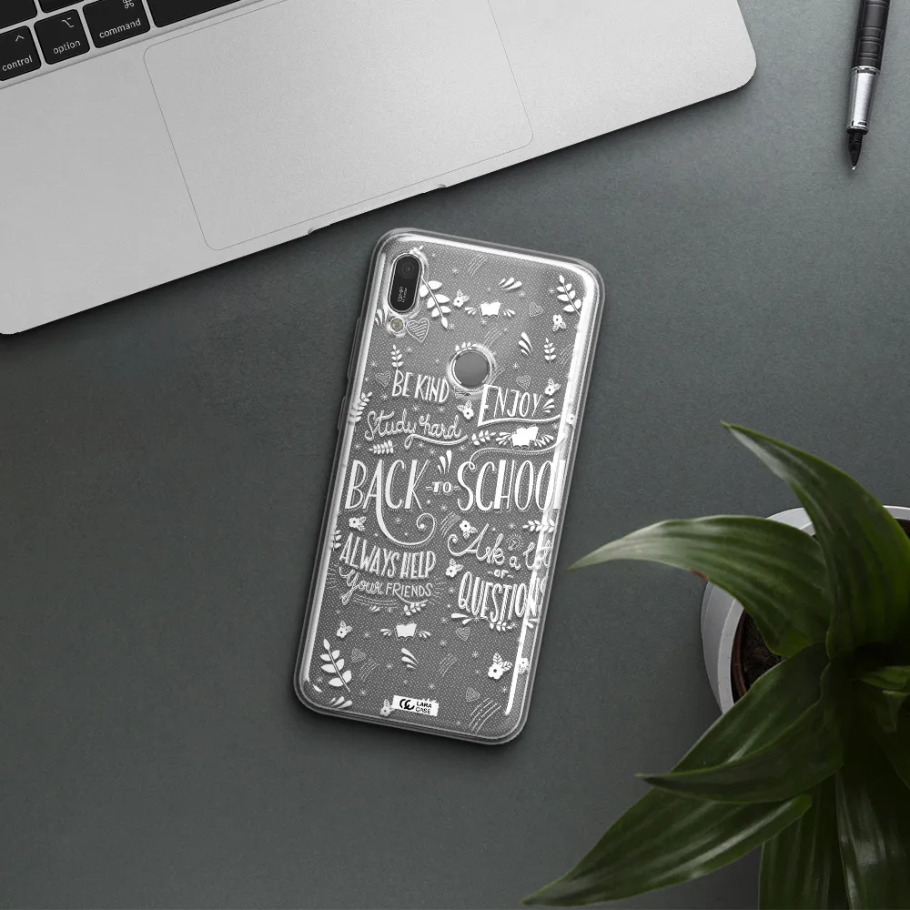 Back To School Huawei Y6 2019 Clear TPU Case