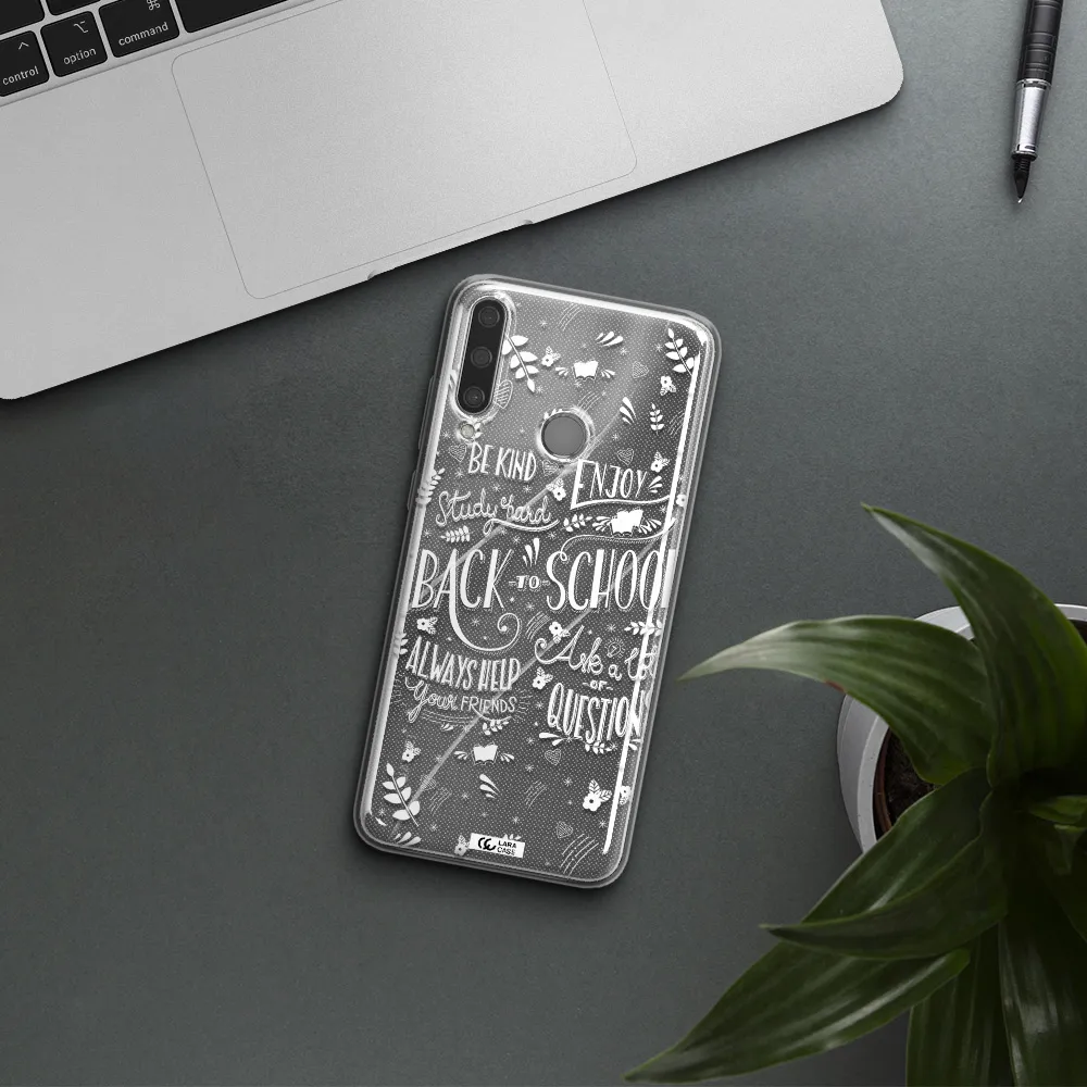 Back To School Huawei Y6P Clear TPU Case