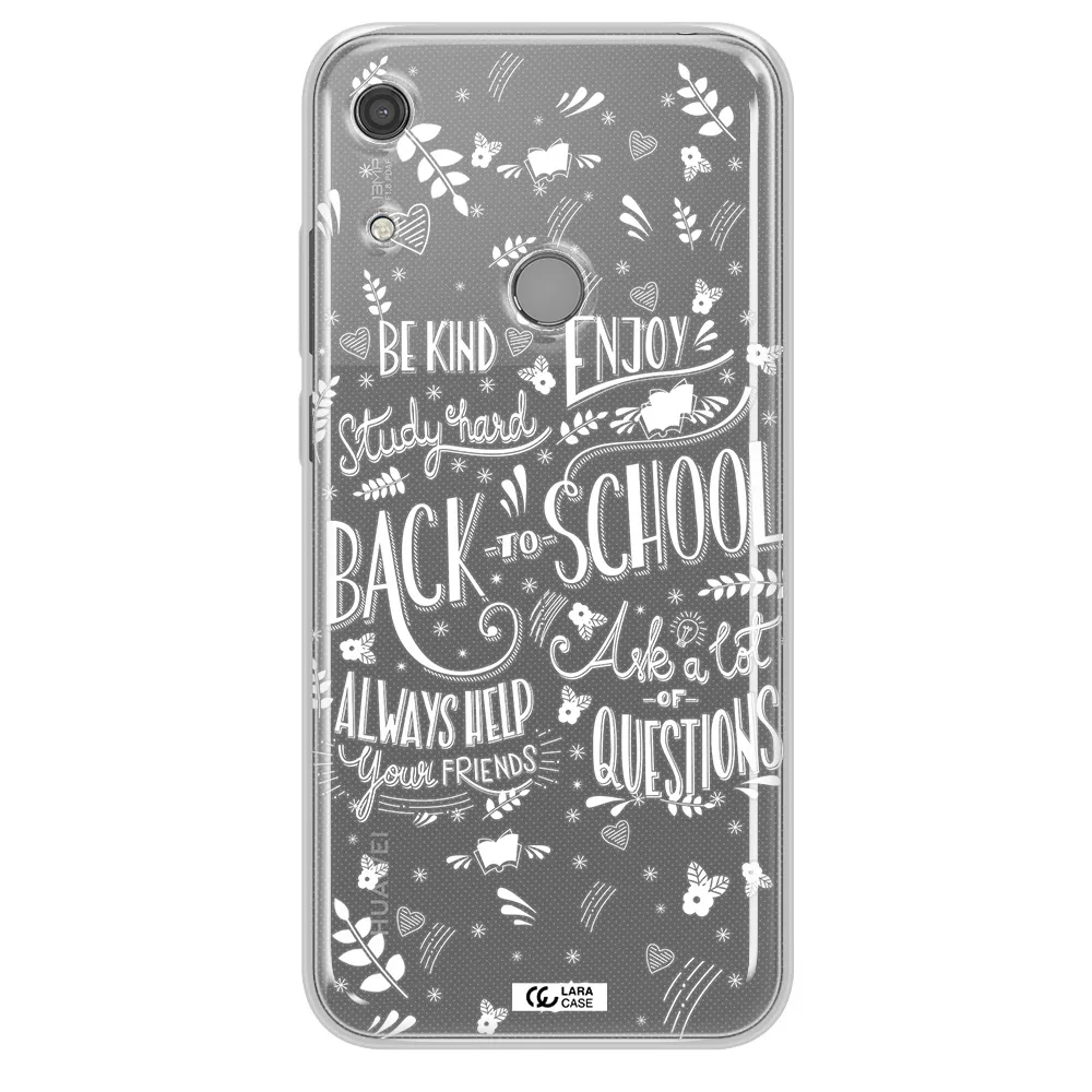 Back To School Huawei Y6S Clear TPU Case