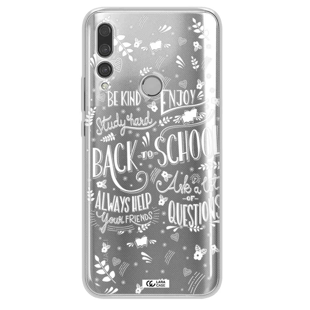 Back To School Huawei Y9 Prime 2019 Clear TPU Case