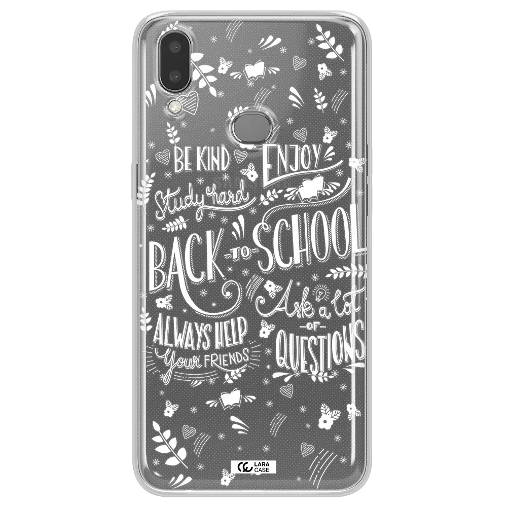 Back To School Samsung A10S Clear TPU Case