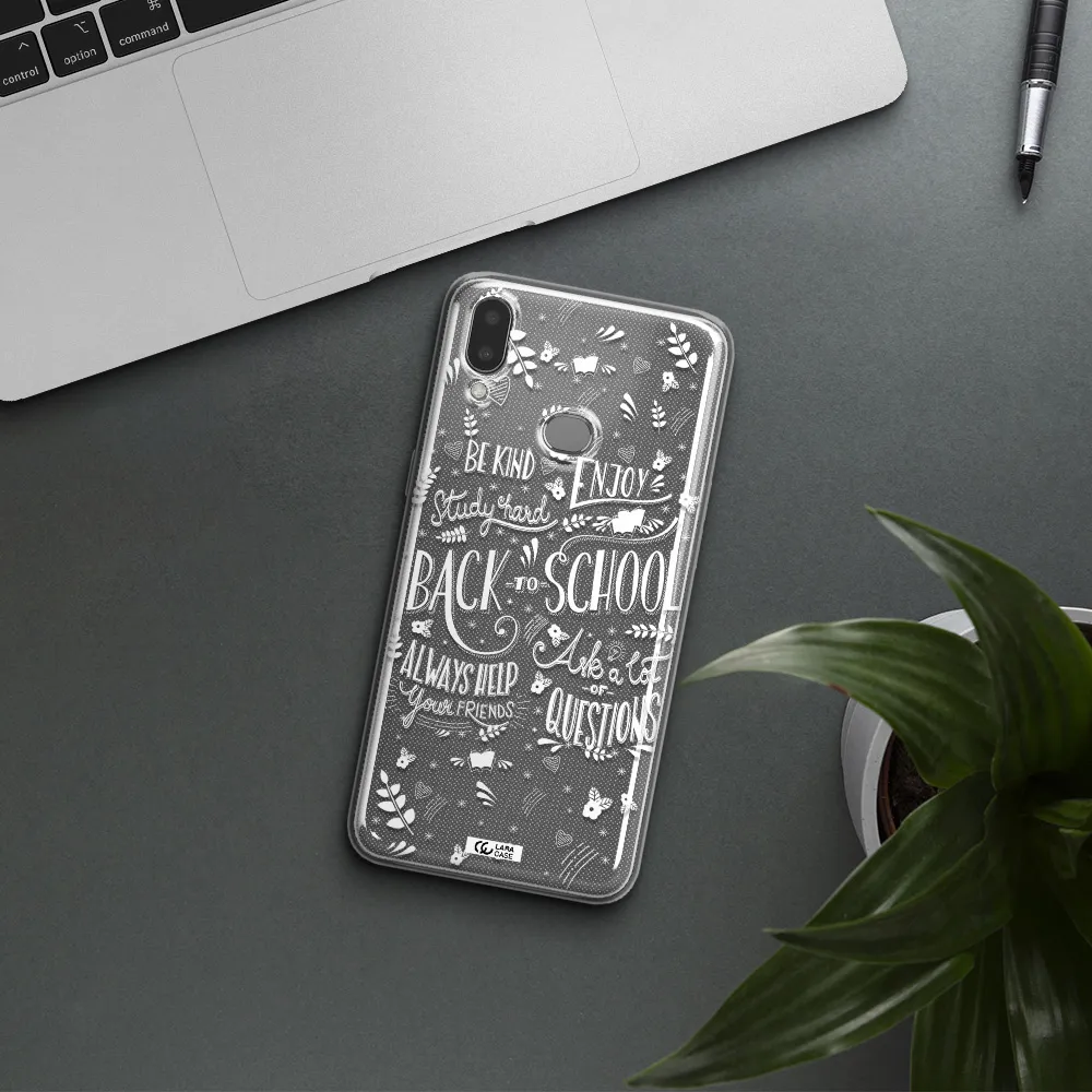 Back To School Samsung A10S Clear TPU Case