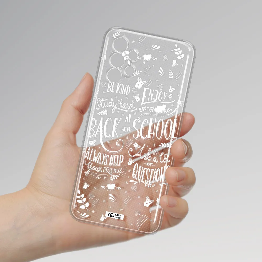 Back To School Samsung A13 4g Clear TPU Case