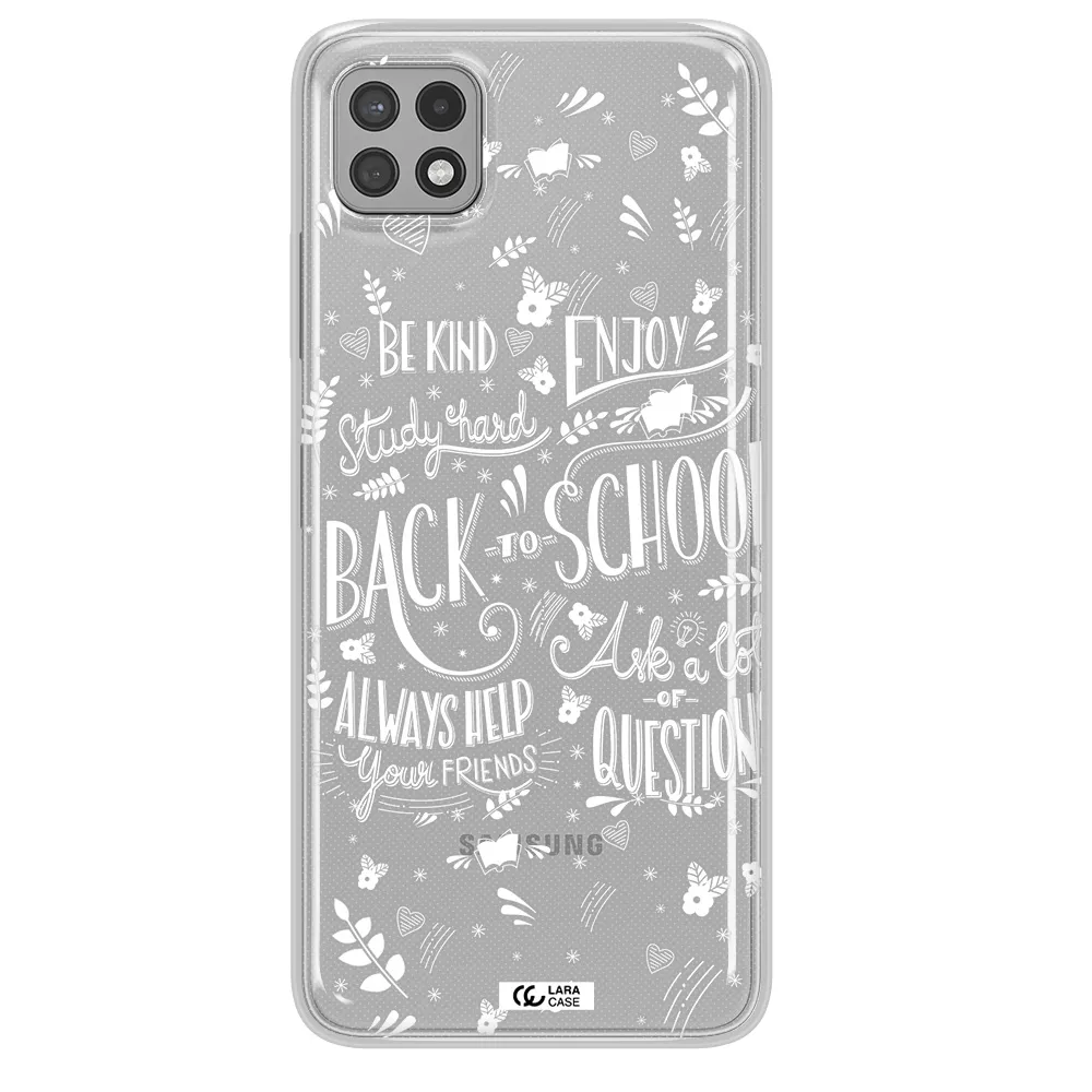 Back To School Samsung A22 5g Clear TPU Case