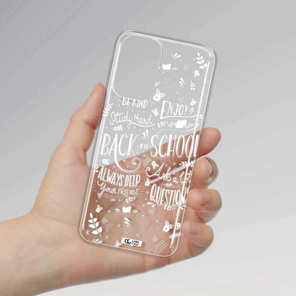 Back To School Samsung A33 Clear TPU Case