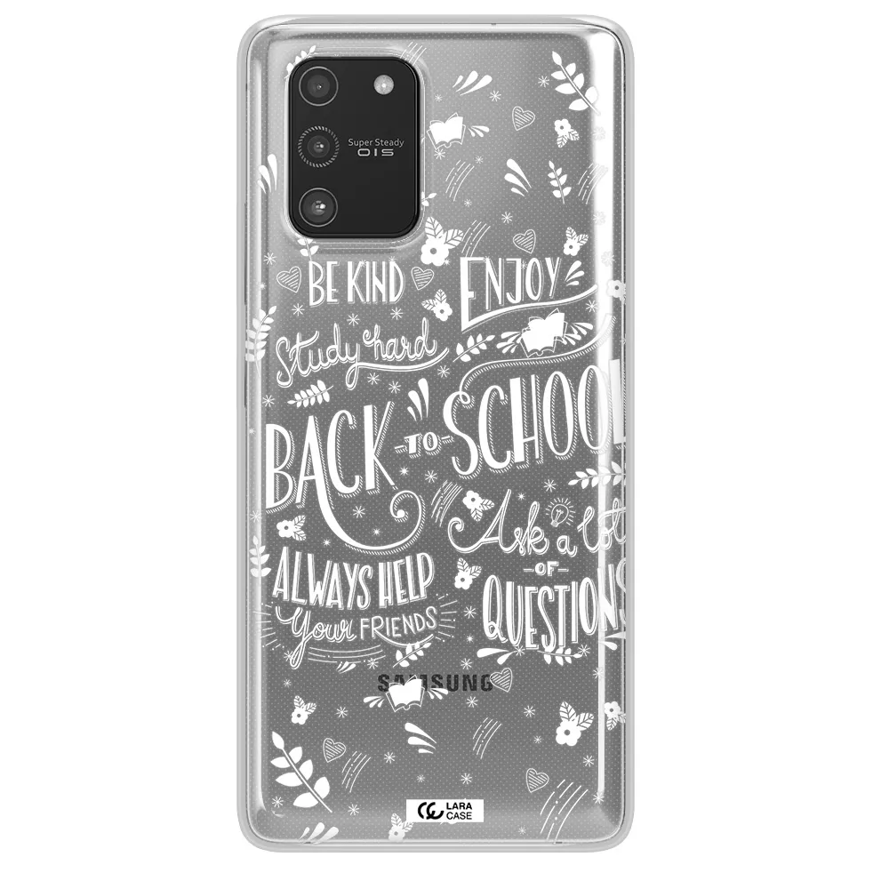 Back To School Samsung A91 Clear TPU Case