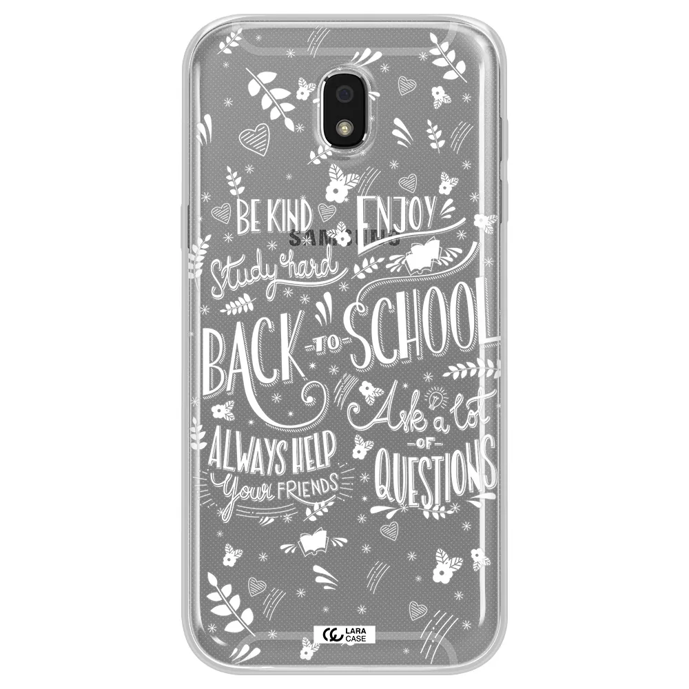 Back To School Samsung J5 2017 Clear TPU Case