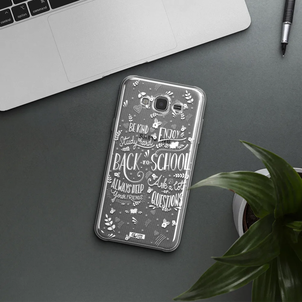 Back To School Samsung J7 2015 Clear TPU Case