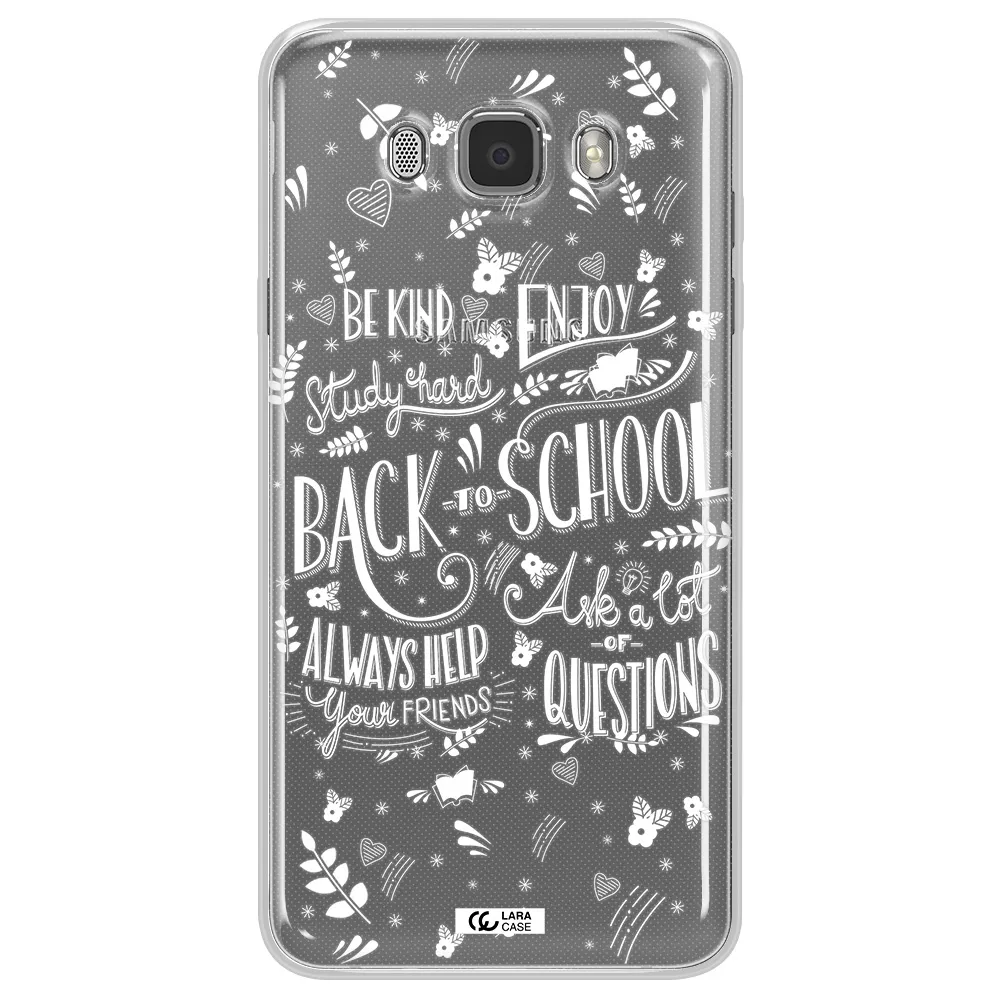Back To School Samsung J7 2016 Clear TPU Case