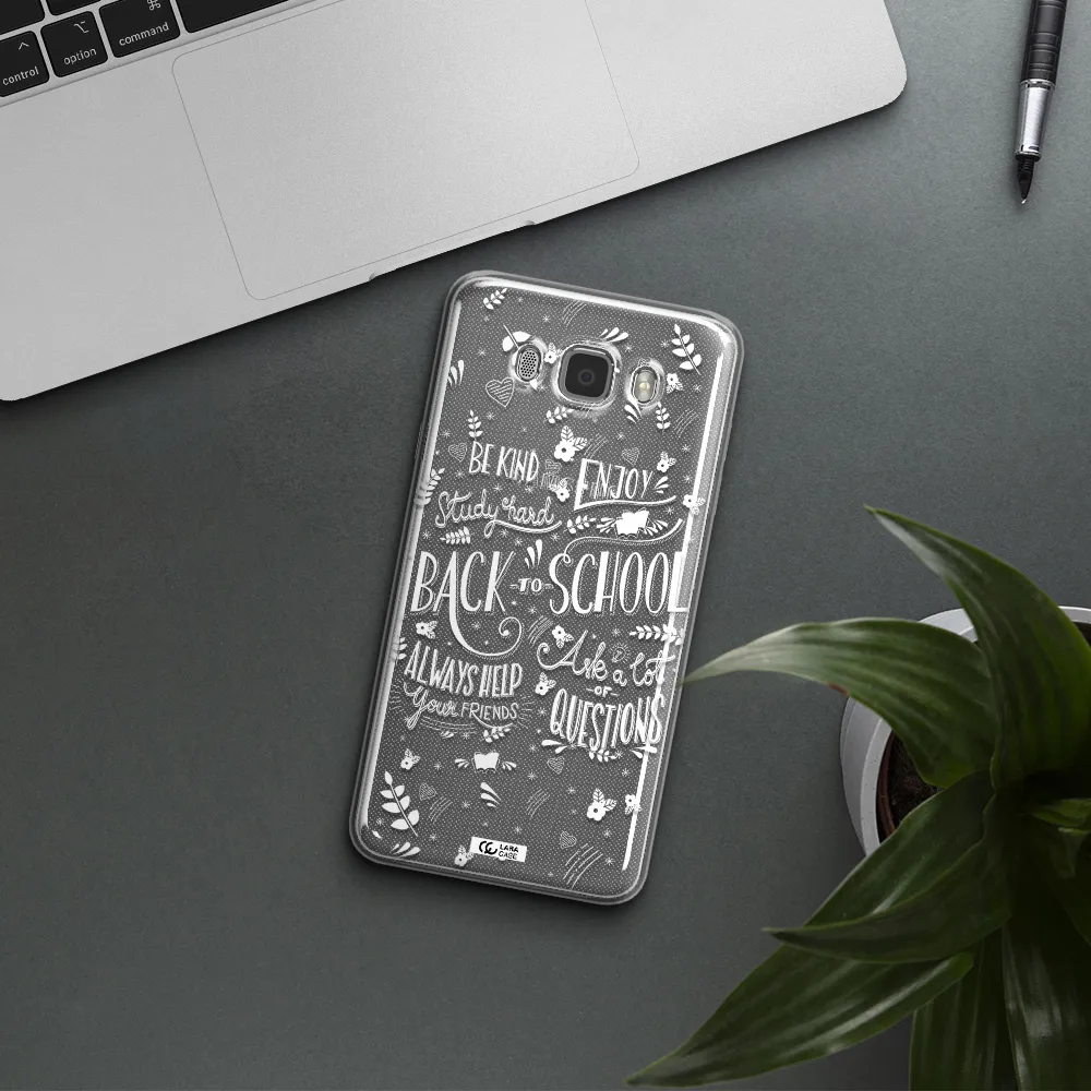 Back To School Samsung J7 2016 Clear TPU Case