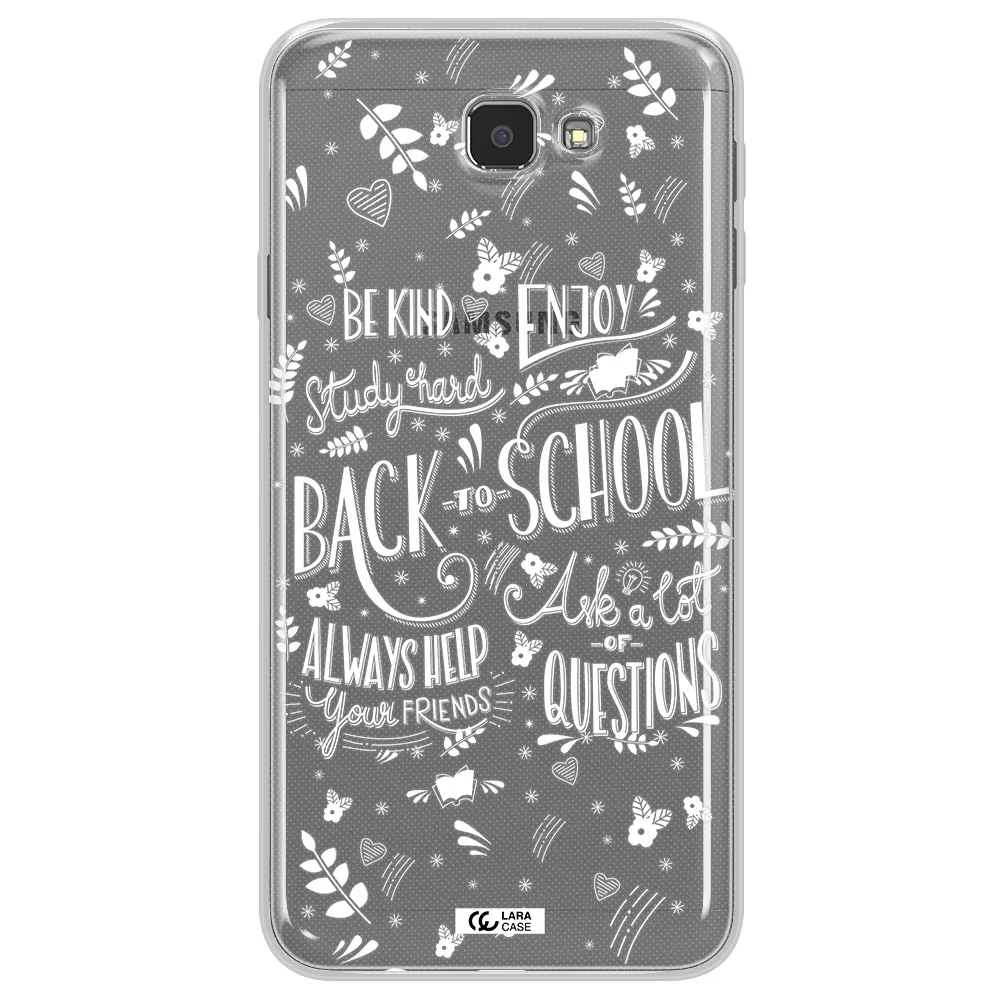 Back To School Samsung J7 Prim Clear TPU Case