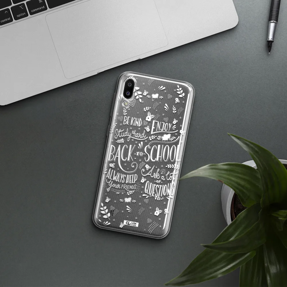 Back To School Samsung M10 Clear TPU Case