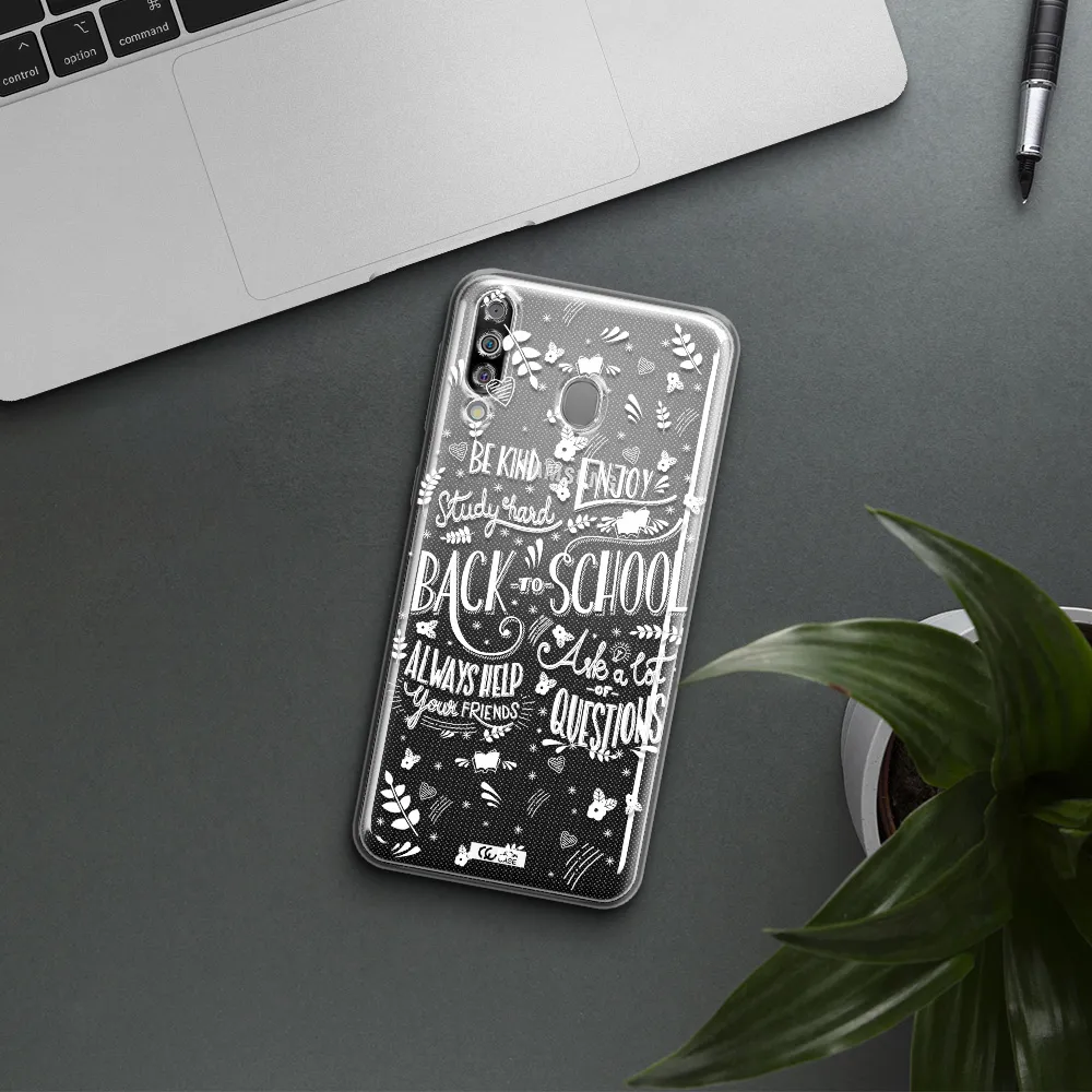 Back To School Samsung M30 Clear TPU Case