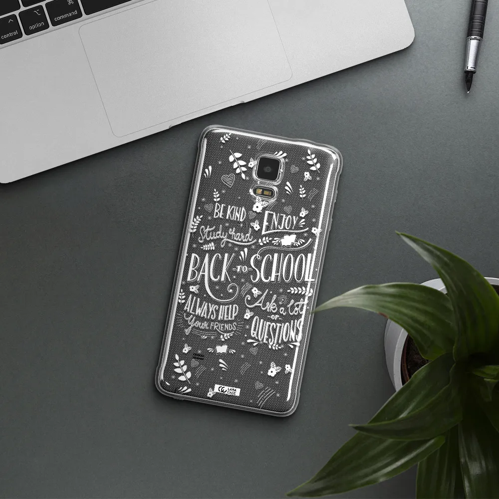 Back To School Samsung Note 4 Clear TPU Case