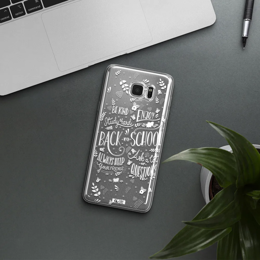 Back To School Samsung Note 5 Clear TPU Case