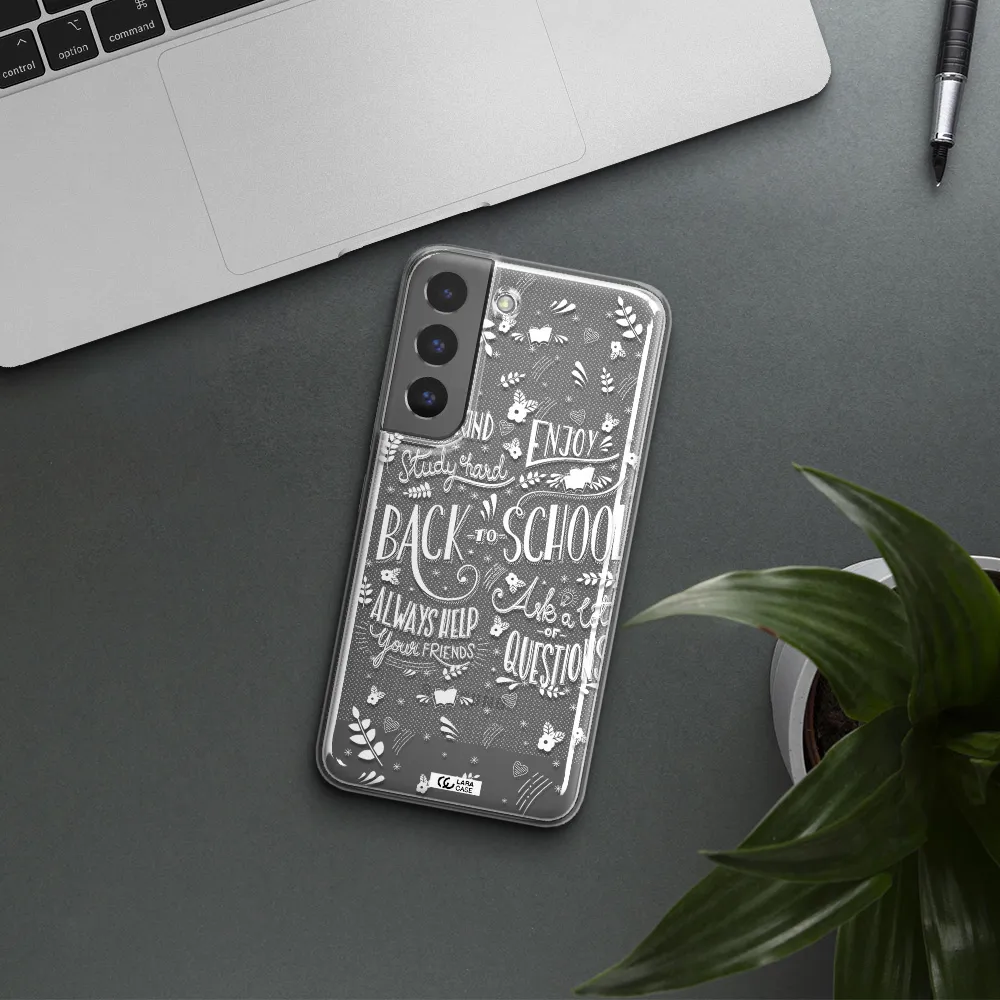 Back To School Samsung S 22 Clear TPU Case