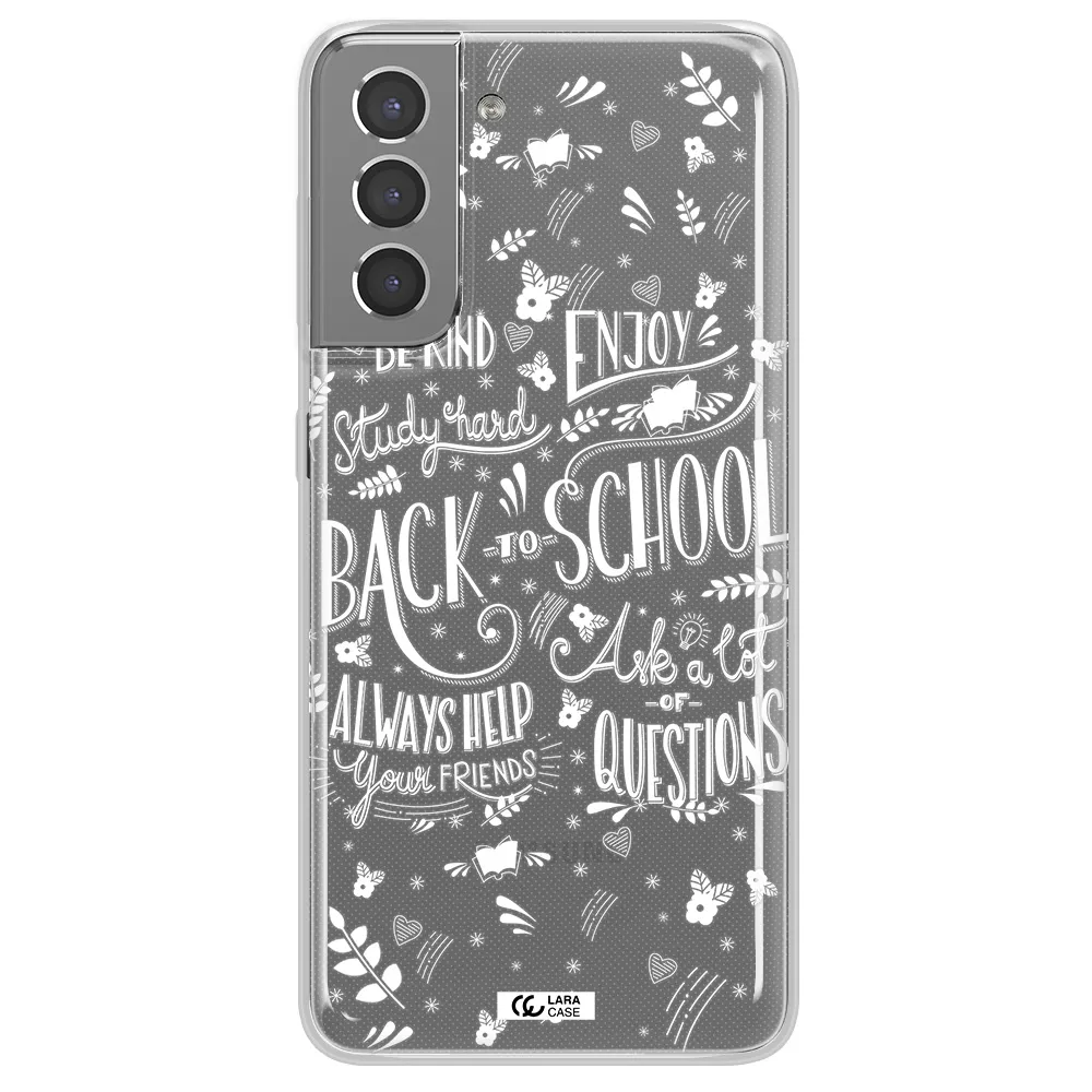 Back To School Samsung S21 Clear TPU Case