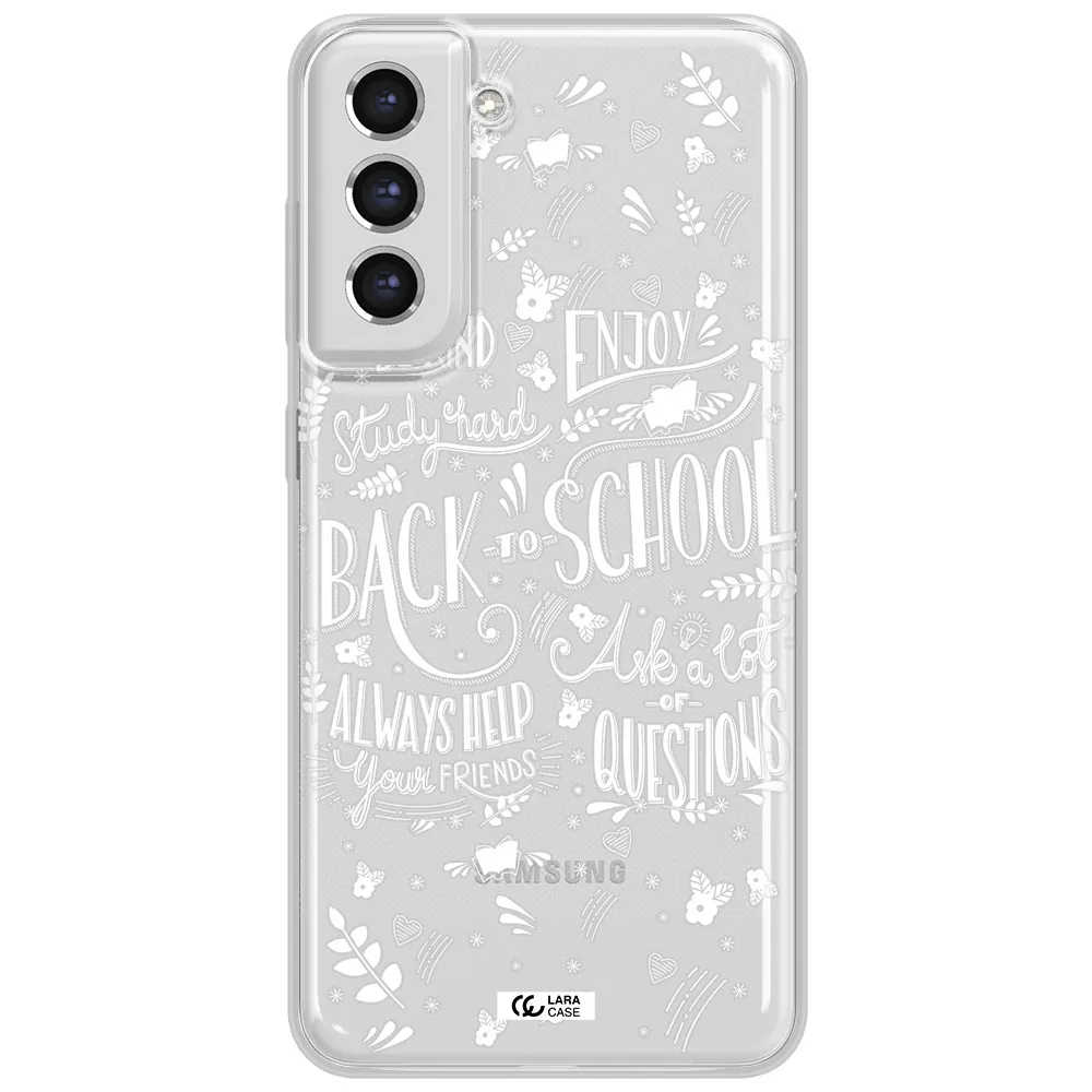 Back To School Samsung S21 Fe Clear Tpu Case