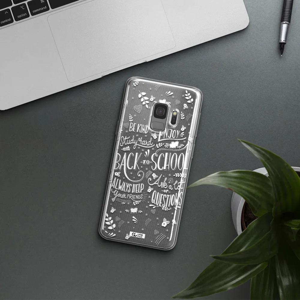 Back To School Samsung S9 Clear TPU Case