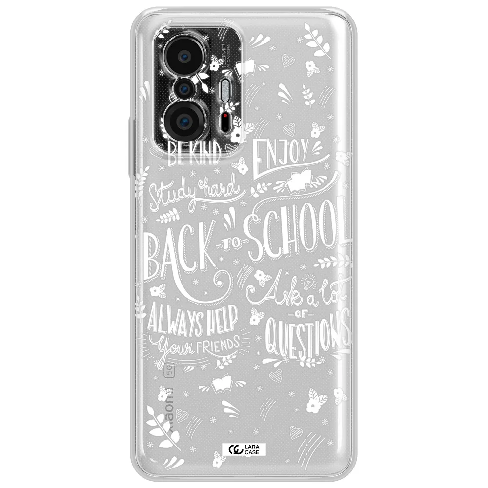 Back To School Xiaomi 11T Clear Tpu Case