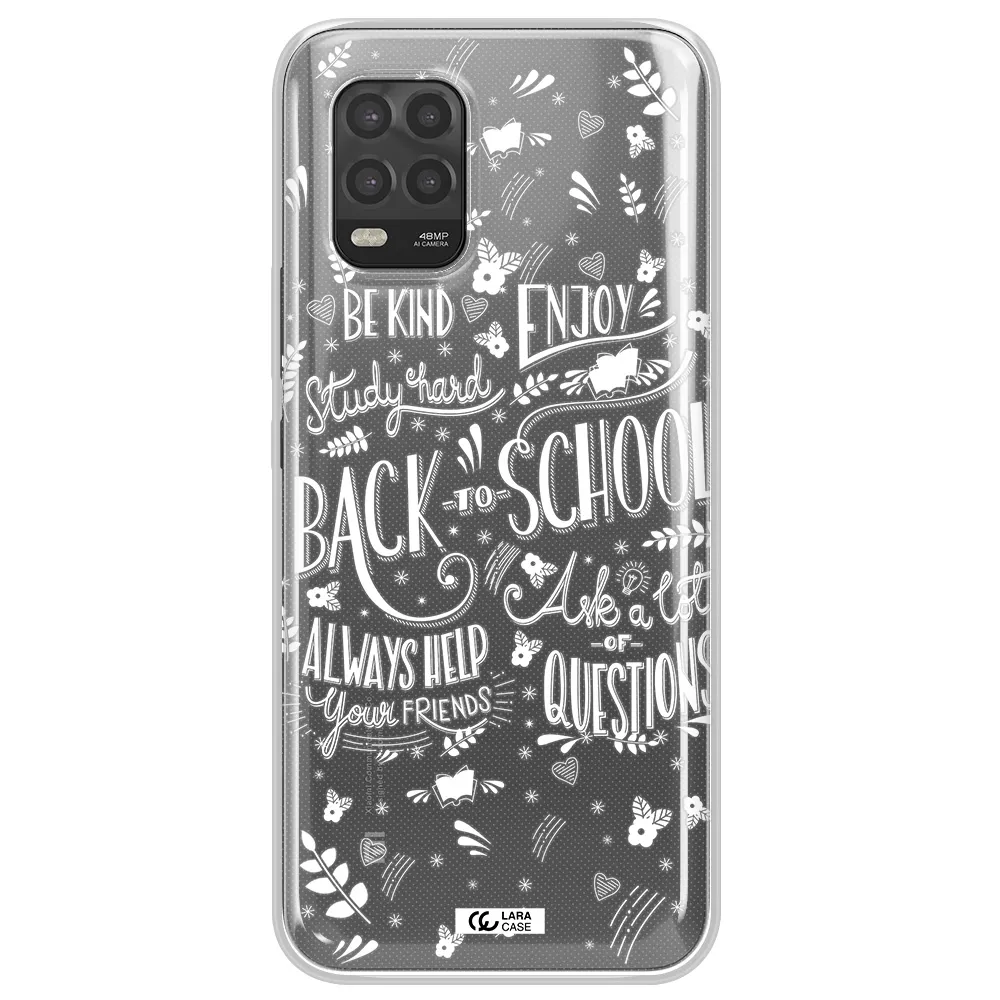 Back To School Xiaomi Mi 10 Lite Clear TPU Case