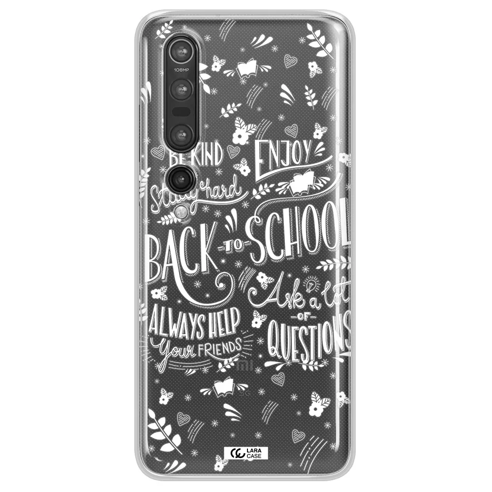 Back To School Xiaomi Mi 10 Pro Clear TPU Case