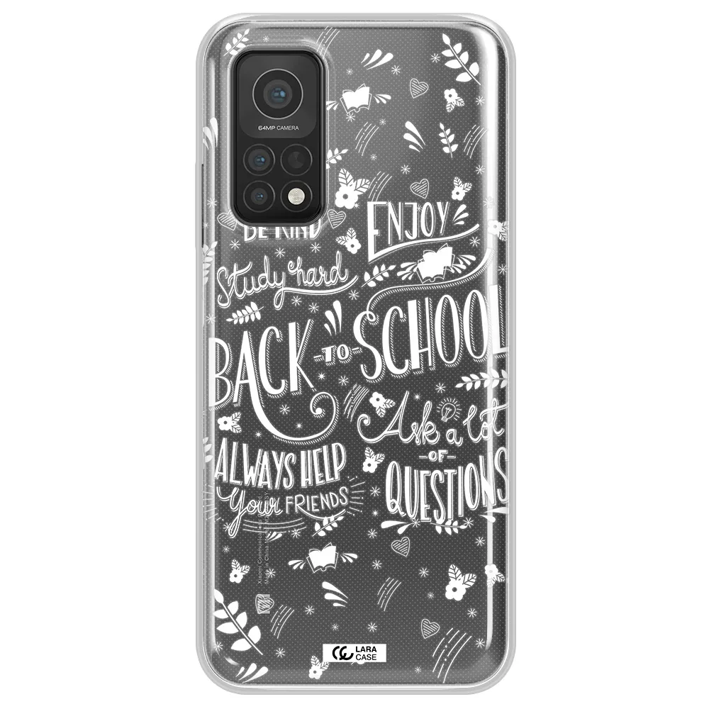 Back To School Xiaomi Mi 10T Clear TPU Case