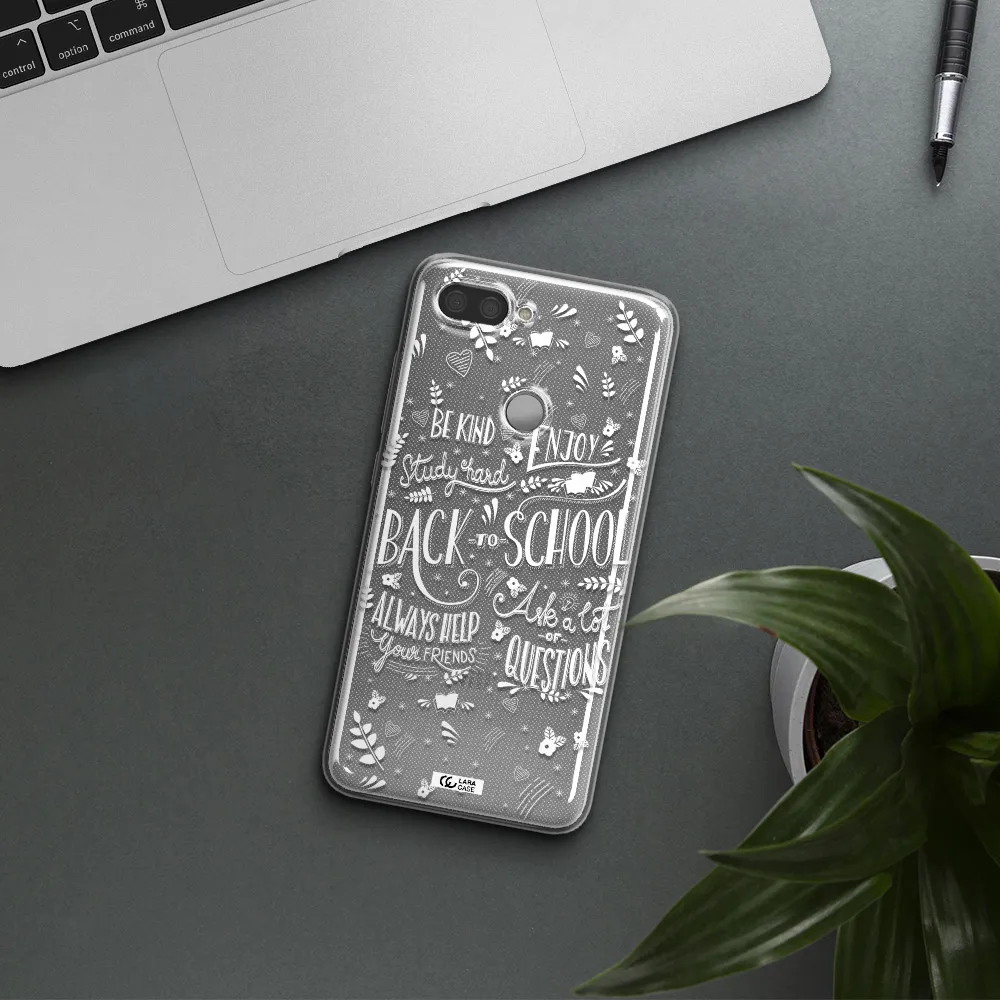 Back To School Xiaomi Mi 8 Lite Clear TPU Case