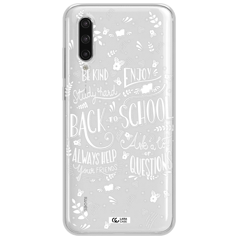 Back To School Xiaomi Mi 9 Lite Clear Tpu Case