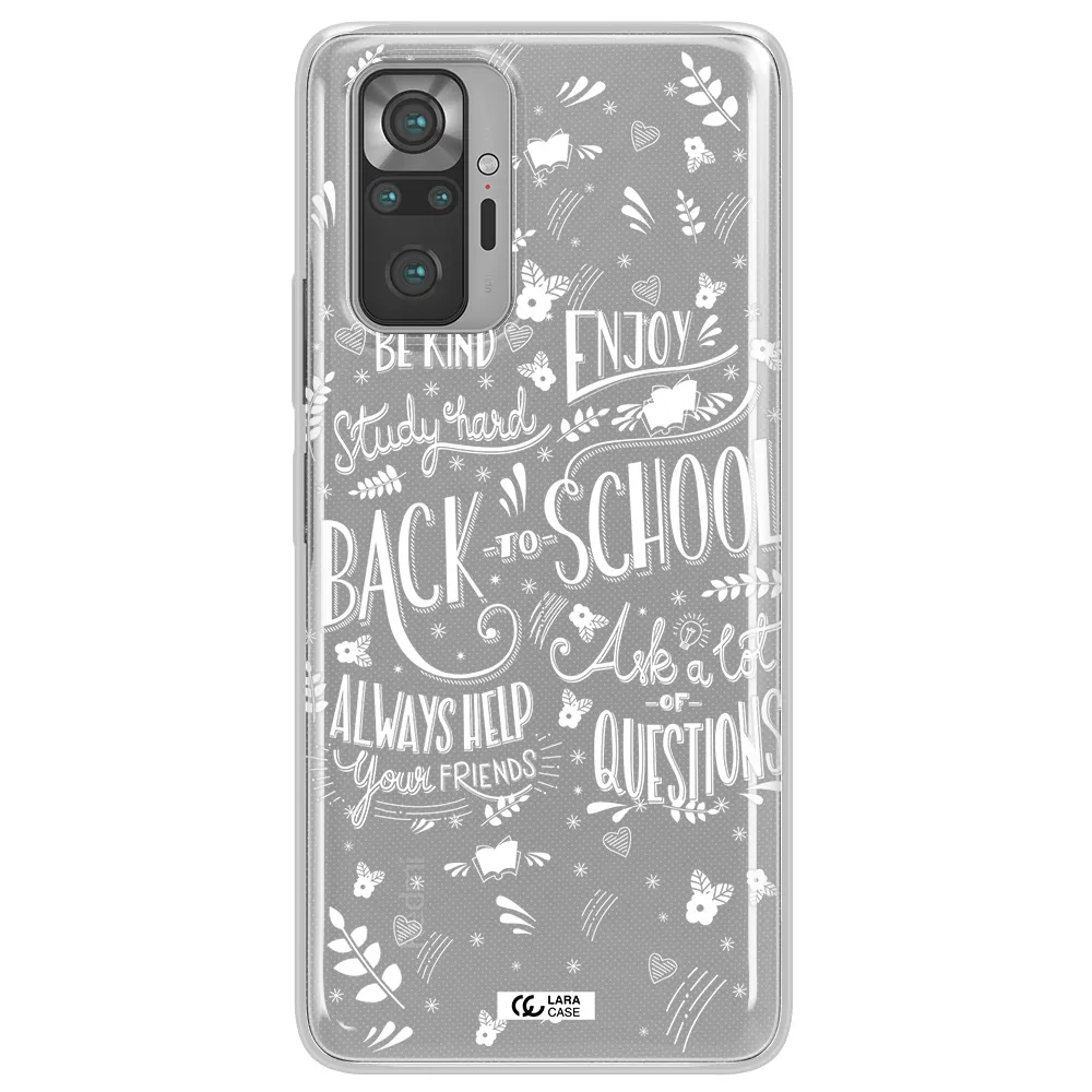 Back To School Xiaomi Note 10 Pro Clear TPU Case