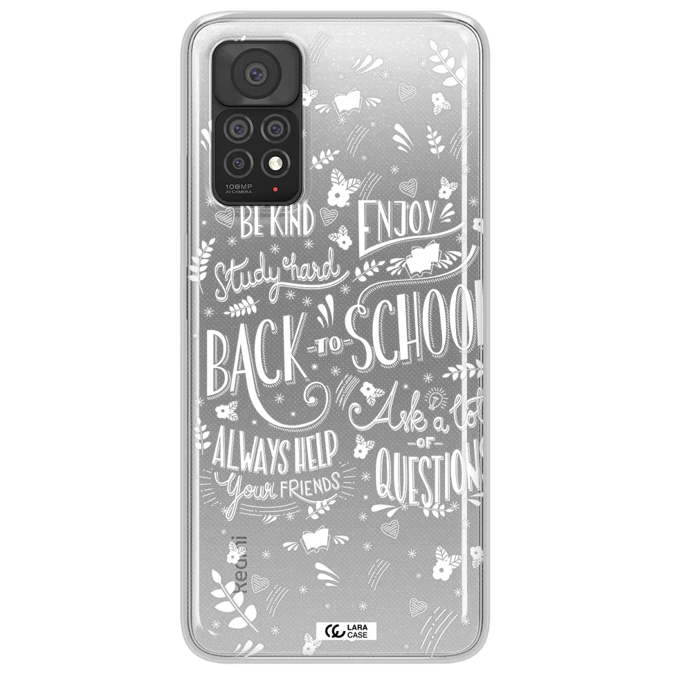 Back To School Xiaomi Note 11 Pro Clear TPU Case