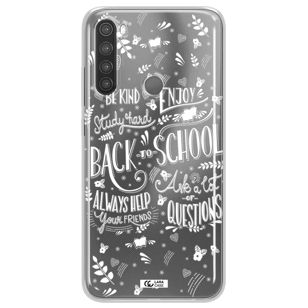 Back To School Xiaomi Note 8 Clear TPU Case