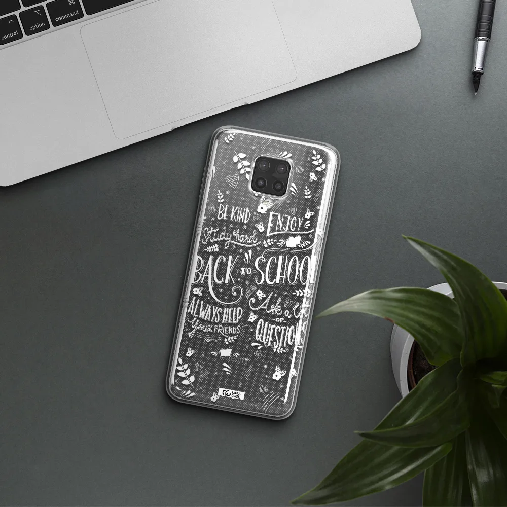 Back To School Xiaomi Note 9 Pro Clear TPU Case