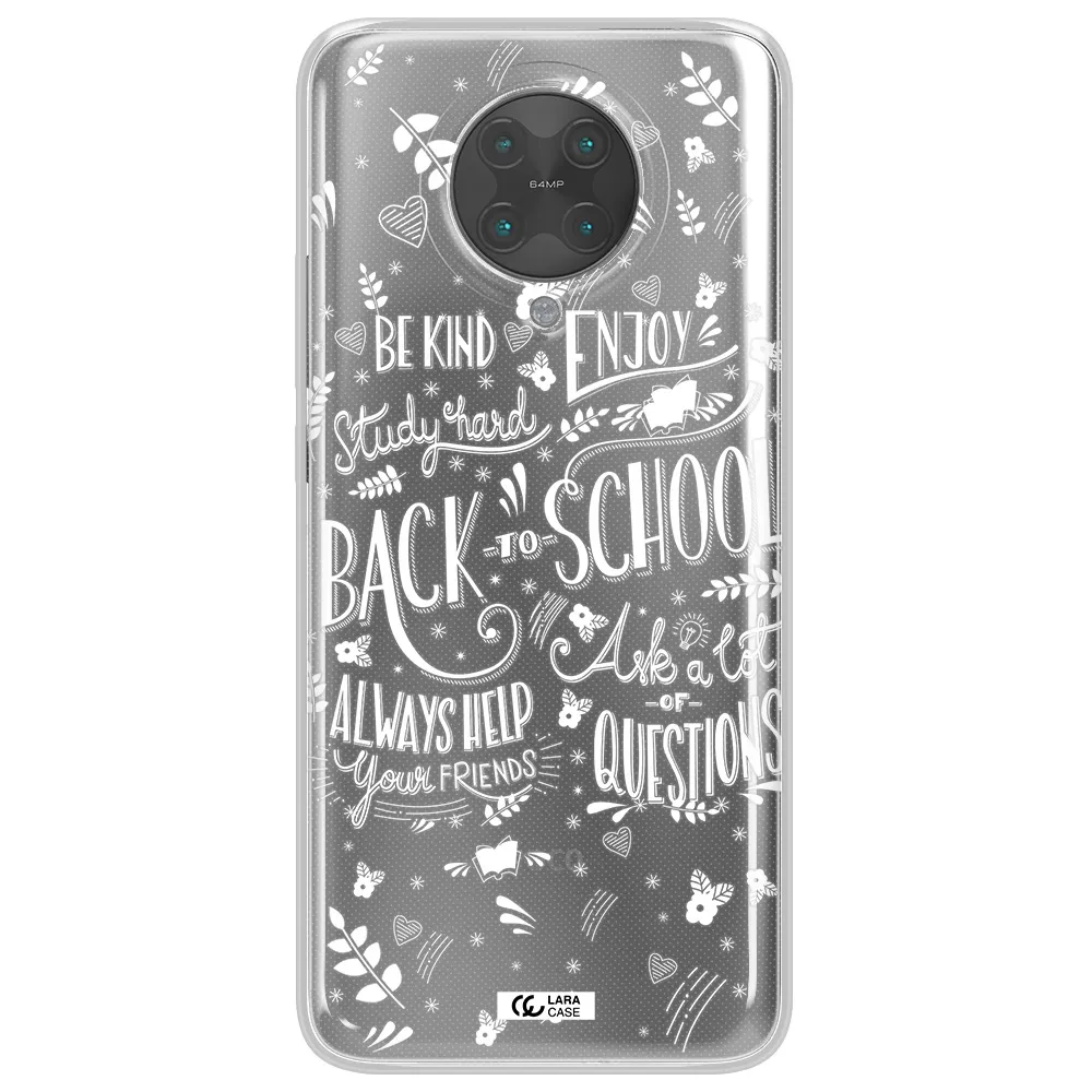 Back To School Xiaomi Poco F2 Pro Clear TPU Case