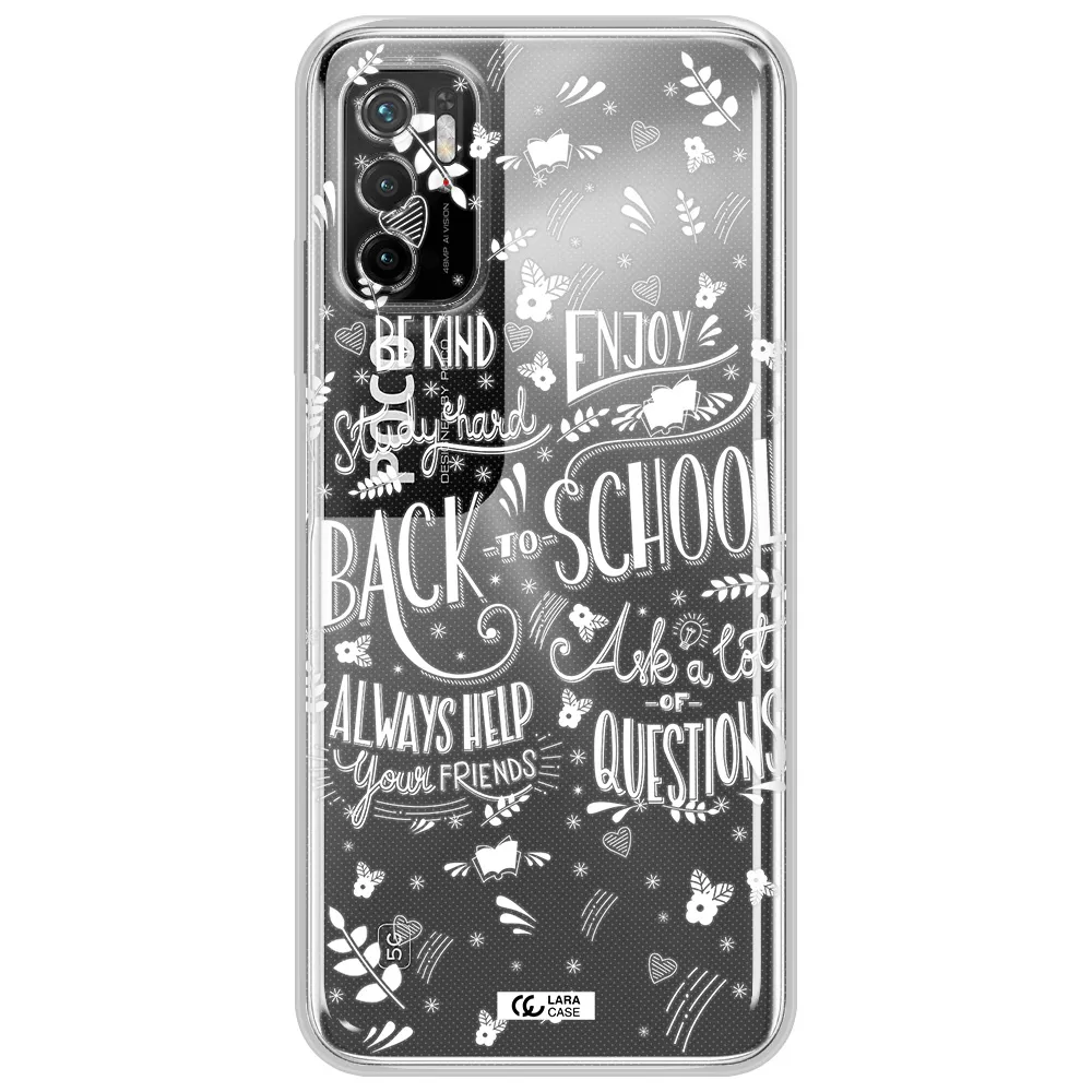 Back To School Xiaomi Poco M3 Pro Clear Tpu Case
