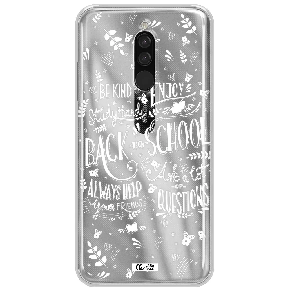 Back To School Xiaomi Redmi 8 Clear Tpu Case