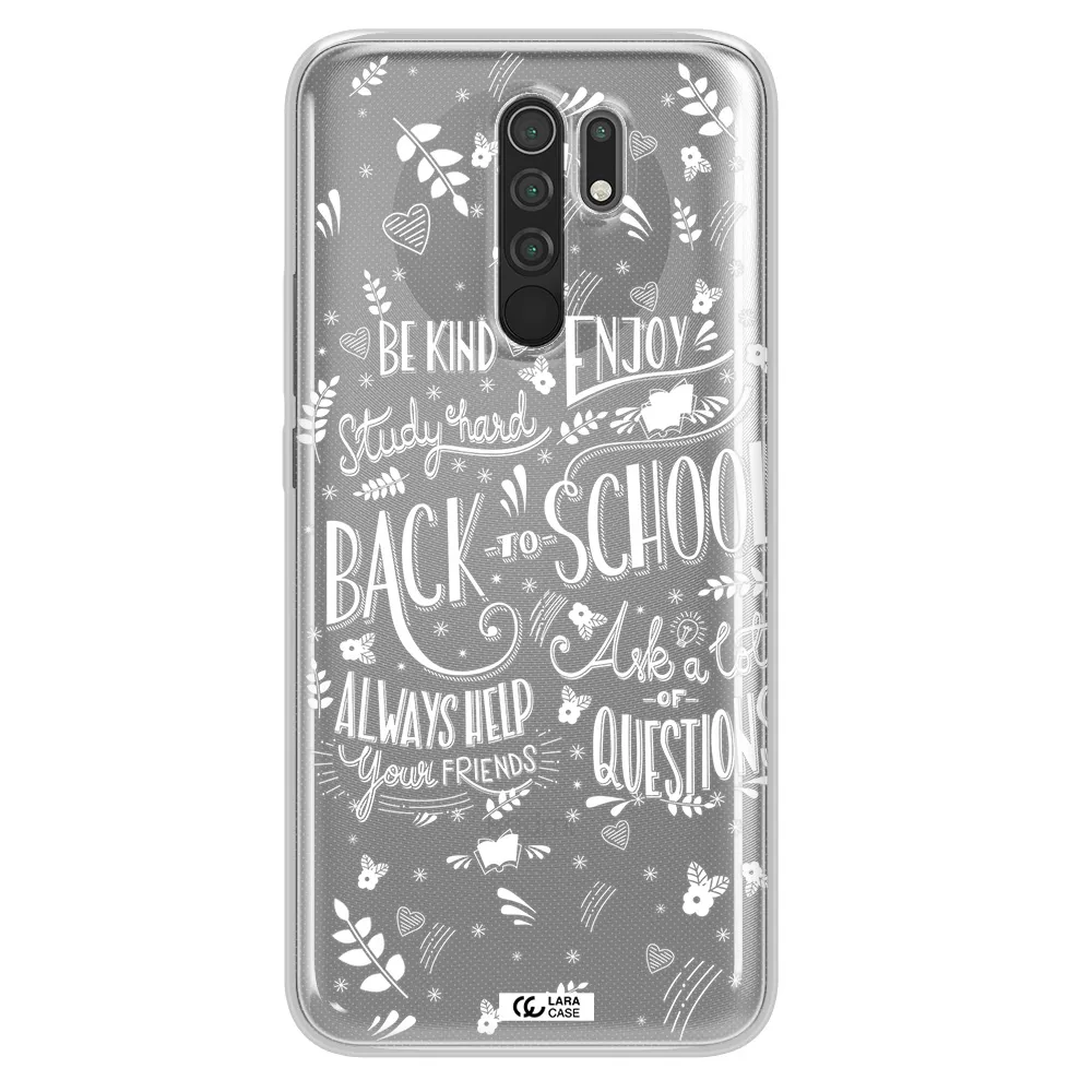 Back To School Xiaomi Redmi 9 Clear TPU Case