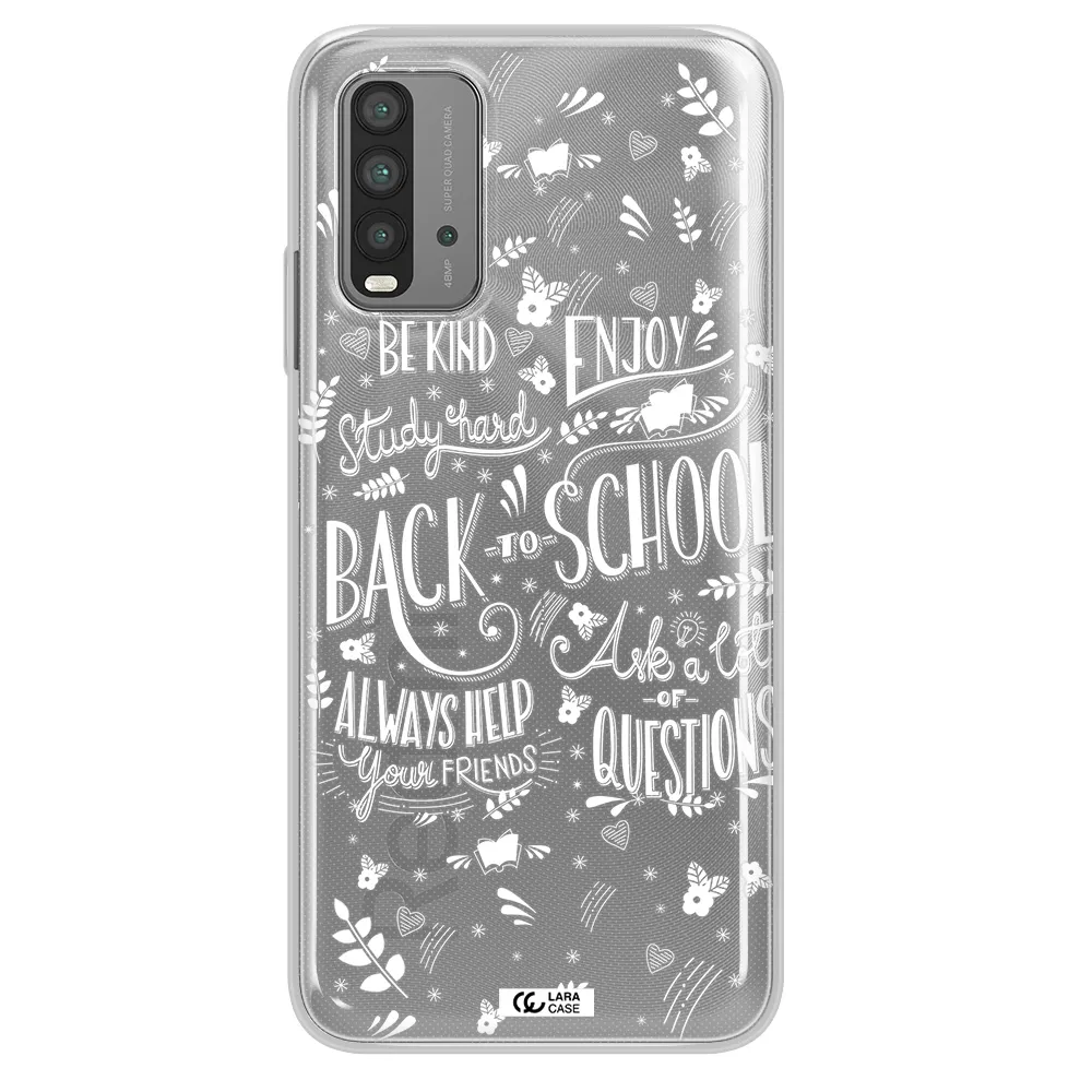 Back To School Xiaomi Redmi 9T Clear TPU Case