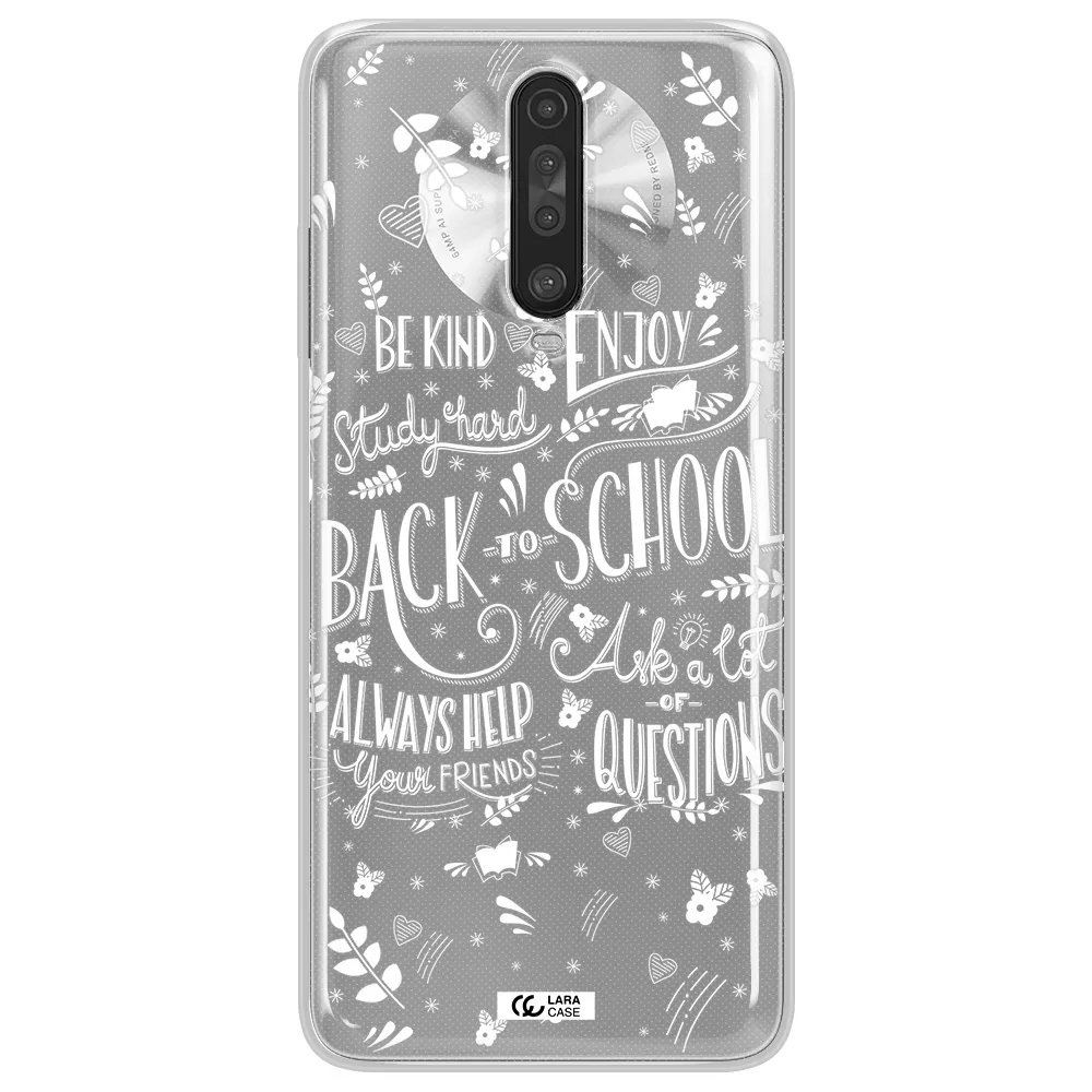 Back To School Xiaomi Redmi K30 Clear TPU Case