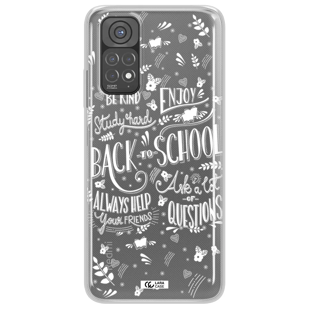 Back To School Xiaomi Redmi Note 11 Clear TPU Case