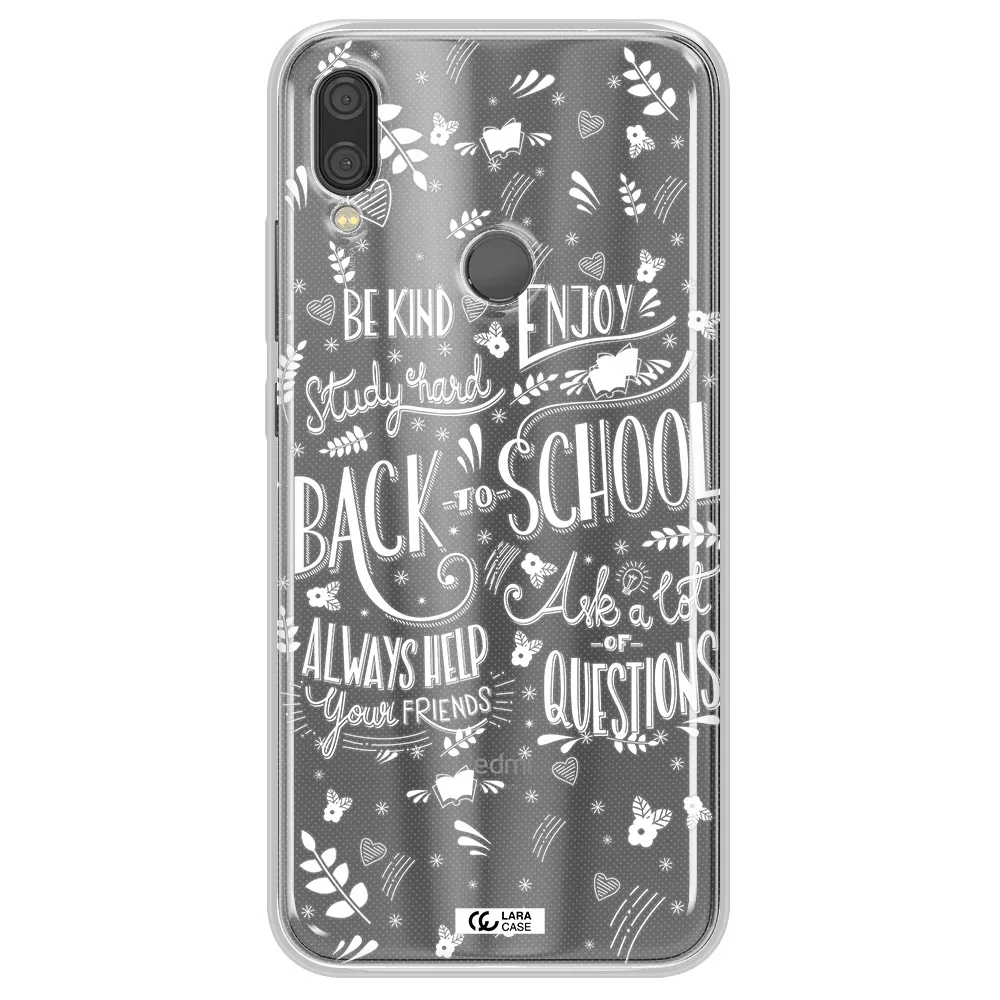 Back To School Xiaomi Redmi Note 7 Clear TPU Case