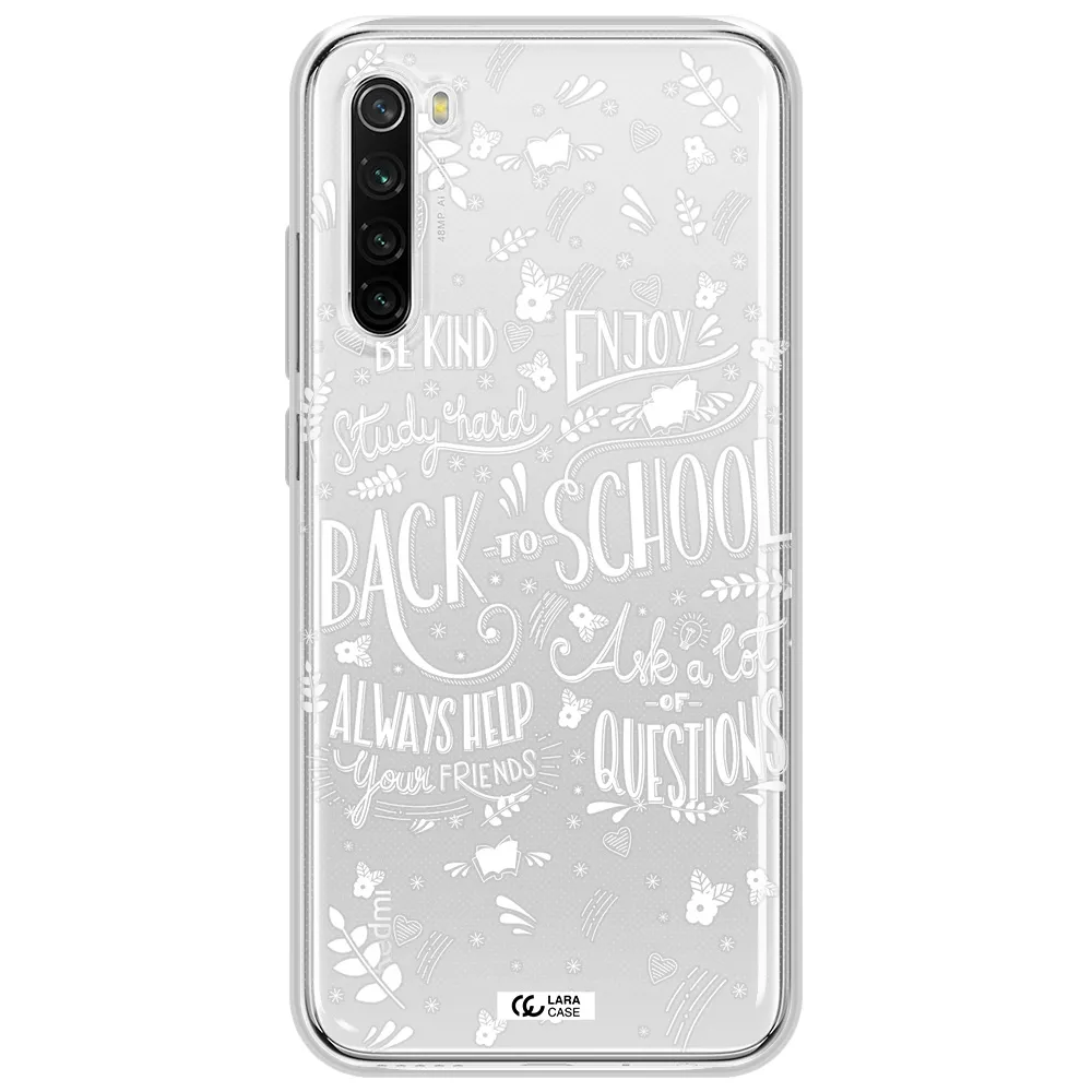 Back To School Xiaomi Redmi Note 8T Clear Tpu Case