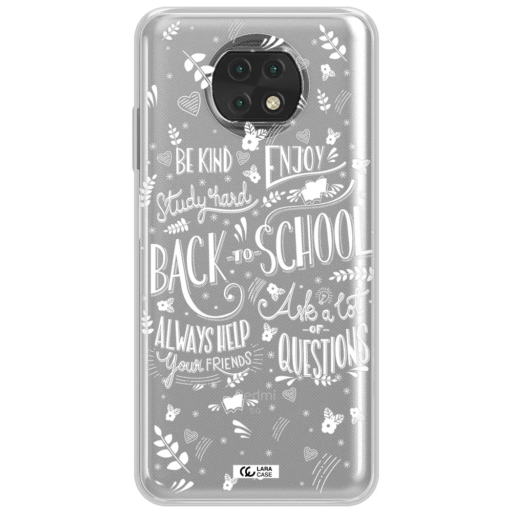 Back To School Xiaomi Redmi Note 9T Clear Tpu Case