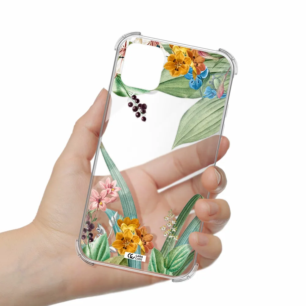 Summer Flower Vector Apple iPhone 11 Clear PC Case