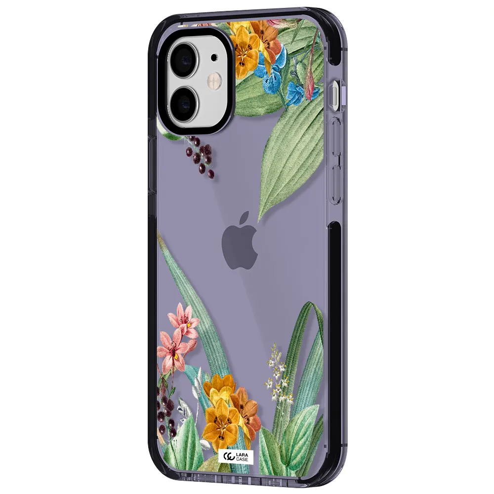 Summer Flower Vector Apple iPhone 11 impact Lilac Case