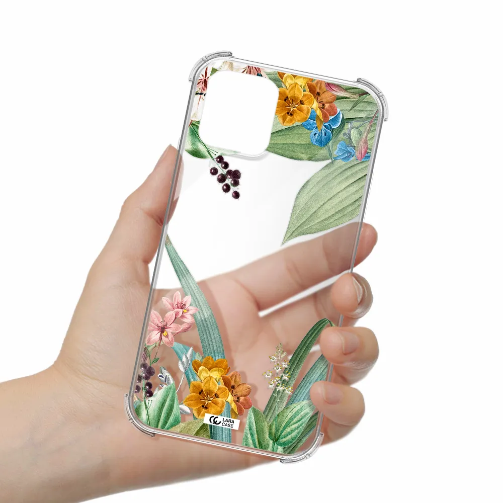 Summer Flower Vector Apple iPhone 11 pro Clear PC Case