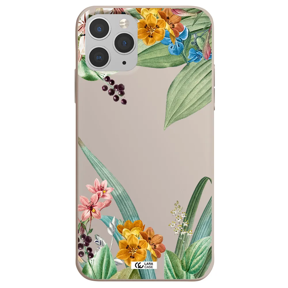 Summer Flower Vector Apple iPhone 11 pro max Silicone Stone Case